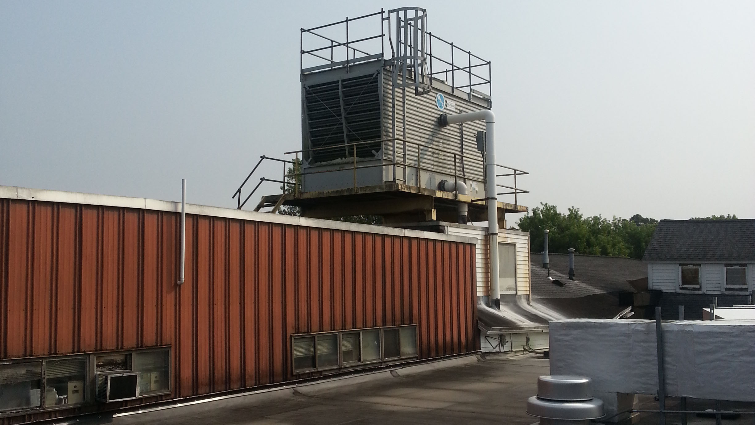 Glycol cooling tower